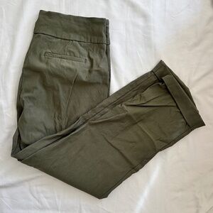 Tribal‎ Women’s Olive Green Pull-On Pants Size 12 | Stretch Ankle Cuffed